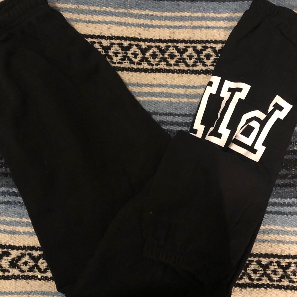 Pink sweat pants